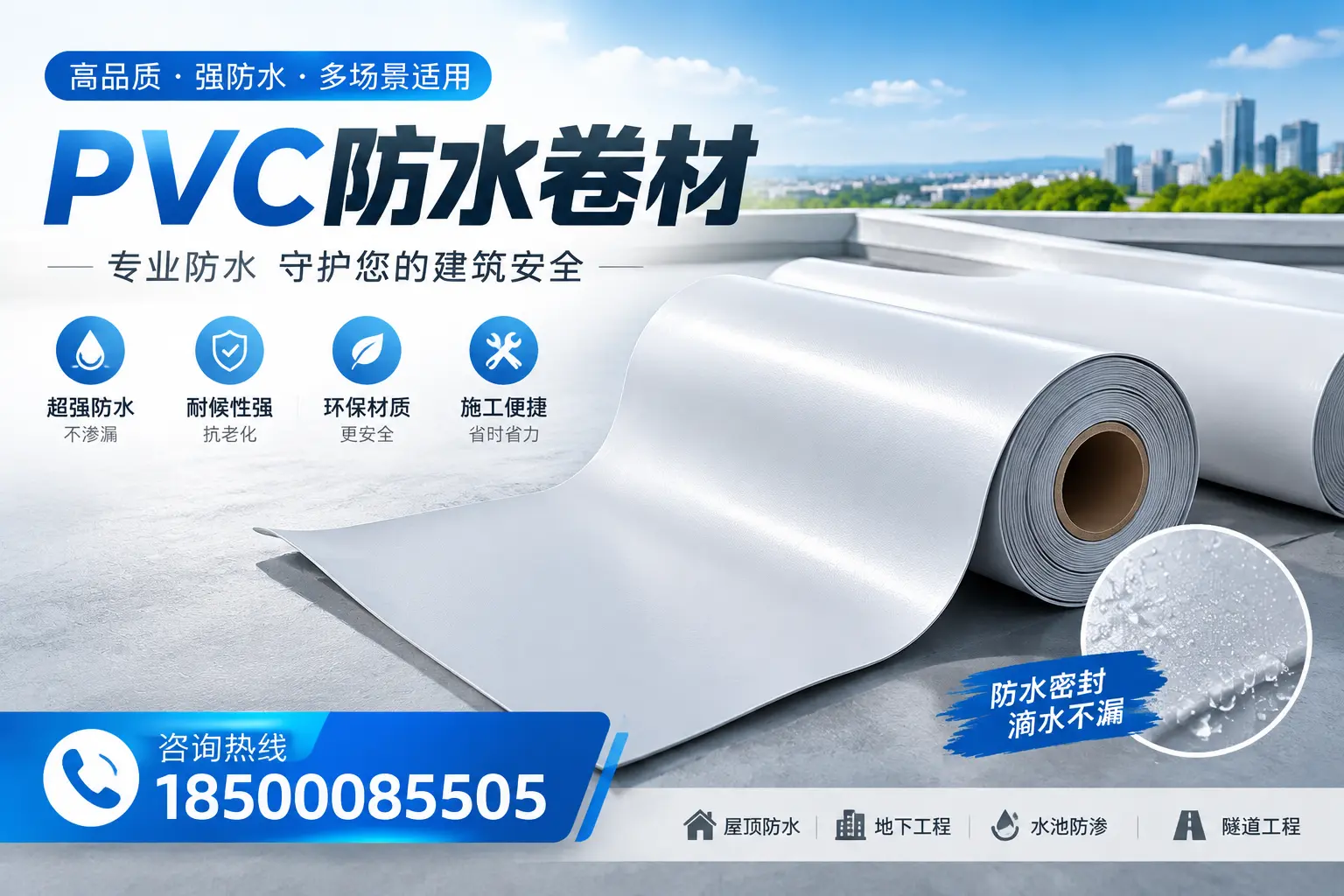 PVC防水卷材的市场竞争分析，鄂尔多斯品牌选择参考